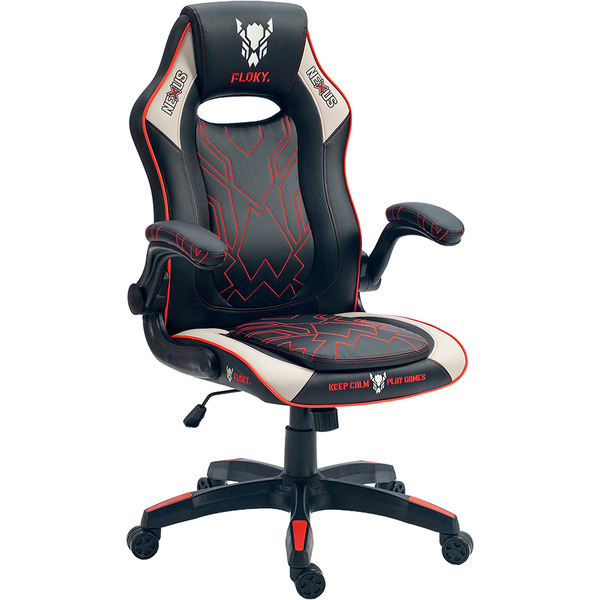 Кресло компьютерное FLOKY NEXUS Grey-Red