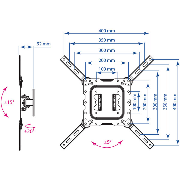 Кронштейн Kromax DIX-16