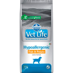 Сухой корм для собак Farmina Vet Life Hypoallergenic Fish&Potato Dog 12 кг