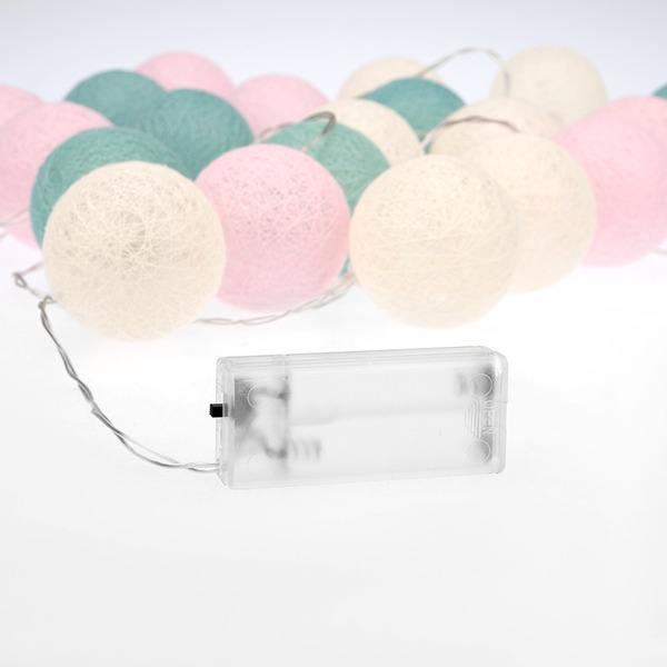 Тайские фонарики NEON-NIGHT 303-078 Перламутр 3.5 м, 20 LED теплый белый