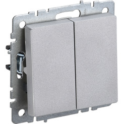 Выключатель проходной IEK Brite ВС10-2-6-БрА