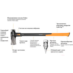 Строительный топор Fiskars XXL 8 lb/36" 1020220