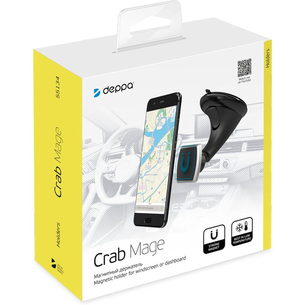 Автомобильный держатель Deppa Crab Mage 55134