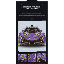 Игрушка конструктор MOYU EVO Supercar MY88007 (с пультом дистанционного управления и набором электродвигателей)