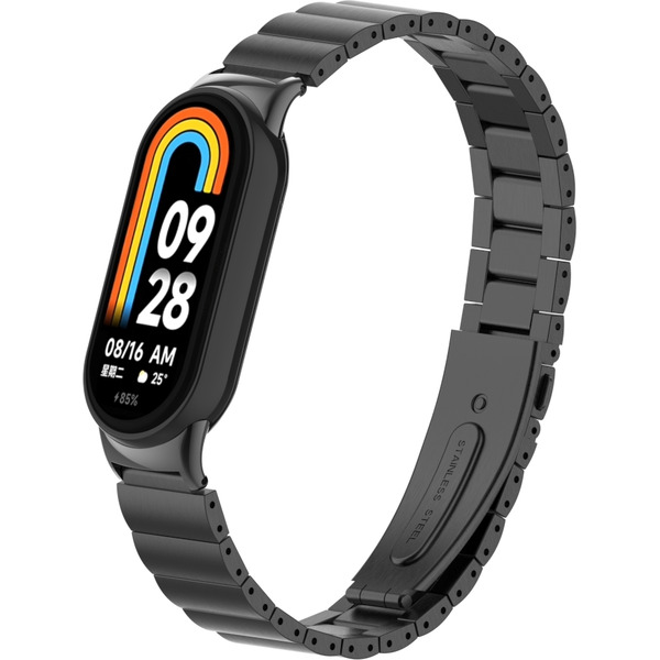 Ремешок Bingo Stainless Strips для XIAOMI Mi Band 8 (черный)