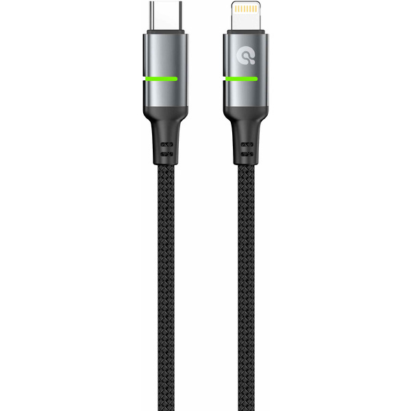 Кабель ATOMIC SparkX USB Type-C - Lightning PD 30W 30.418 (1.2 м, черный)