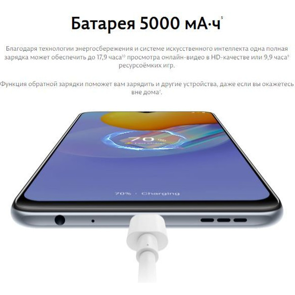 Смартфон vivo Y31 4Gb/128Gb (черный асфальт)