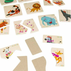 Игра настольная GENIO KIDS-DIDACTICS RI2204C "Пазлы-половинки"