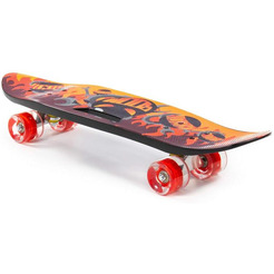 Доска роликовая Полесье 89519 (65 см) чёрная с наклейкой и красными колёсами