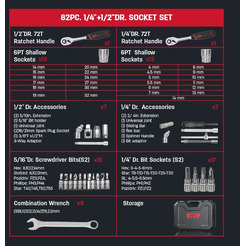 Универсальный набор инструментов Deli EDQ45082