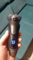 Бритва электрическая POLARIS PMR 0420R flex&float 4D PRO (черный/серебряный)