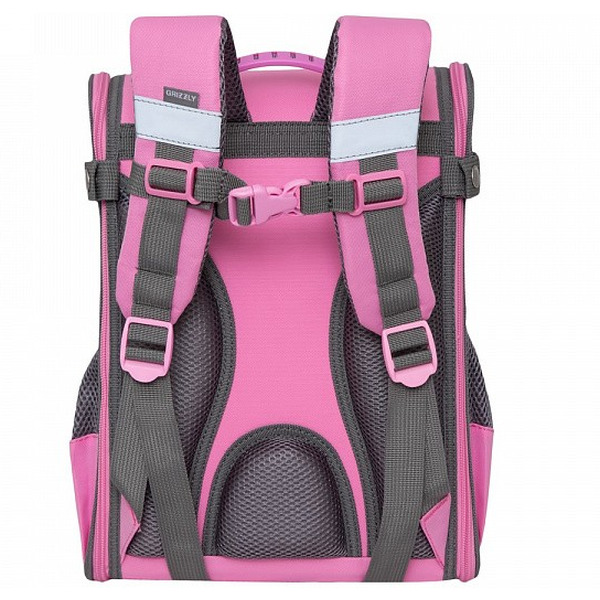 Рюкзак Grizzly RA-981-3 (серый/розовый)