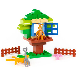 Конструктор Полесье Макси Простоквашино. Шарик строит домик на дереве 23395