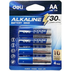 Батарейки Deli AA 4шт 18501