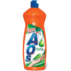 Средство для мытья посуды жидкое AOS Бальзам Алоэ Вера 900г