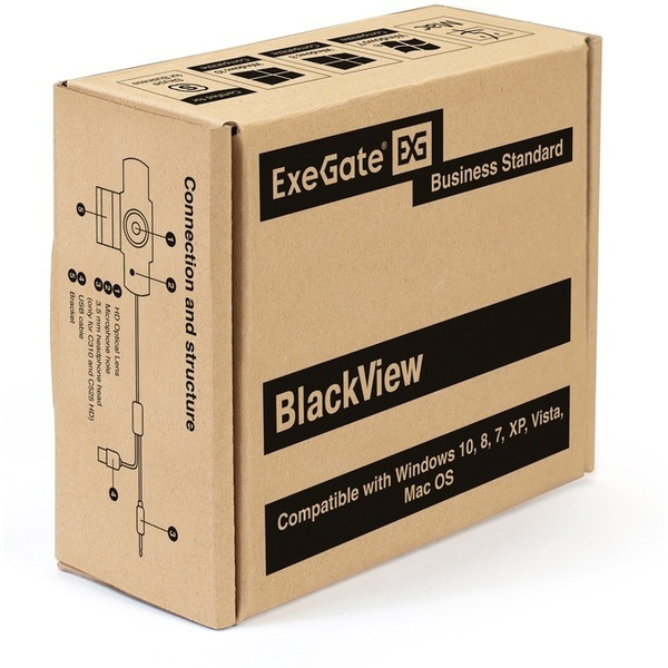 Веб-камера ExeGate BlackView C525 HD