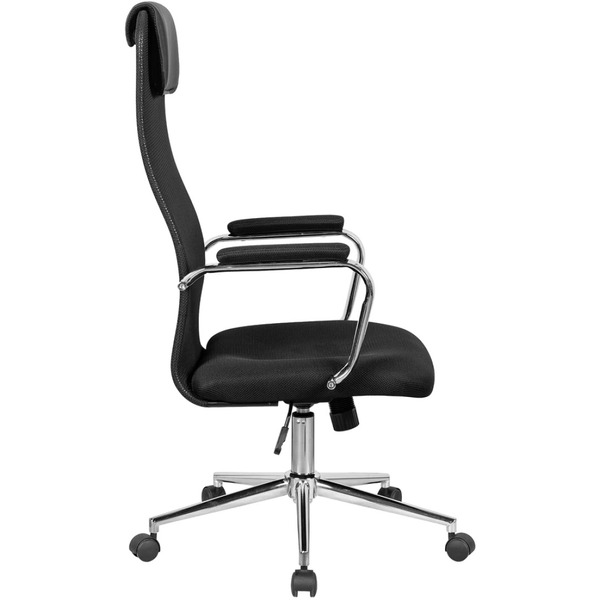 Кресло офисное SITUP ALFA chrome (сетка Black / Black)