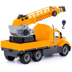 Автомобиль с краном Полесье Майк автомобиль-кран с поворотной платформой 55613