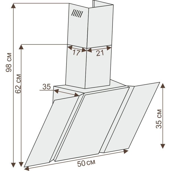 Вытяжка CIARKO Specjal Star 50 (SBM) White