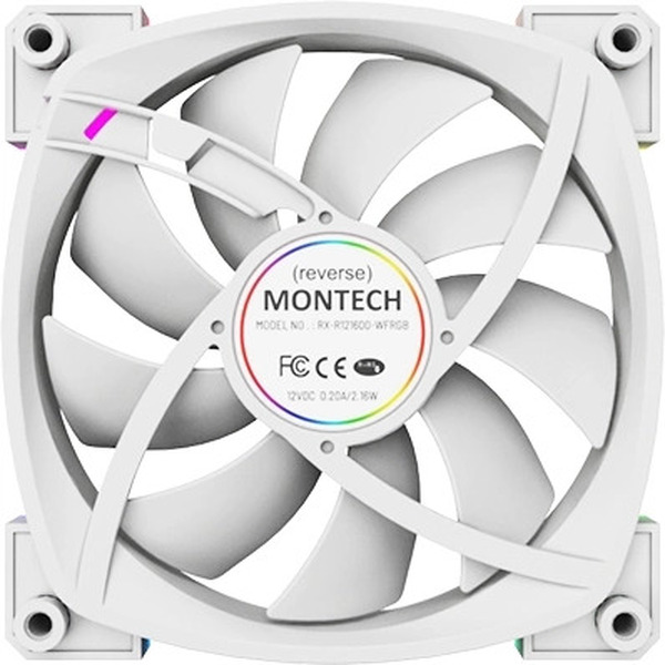 Вентилятор для корпуса Montech RX120 Reverse (белый)