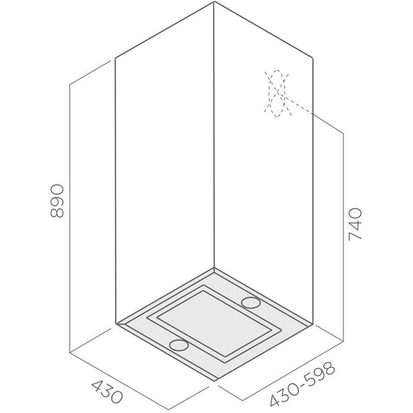 Кухонная вытяжка Elica Kuadra IX/A/43