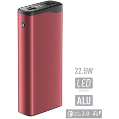 Внешний аккумулятор Olmio QL-20 20000 mAh (красный)