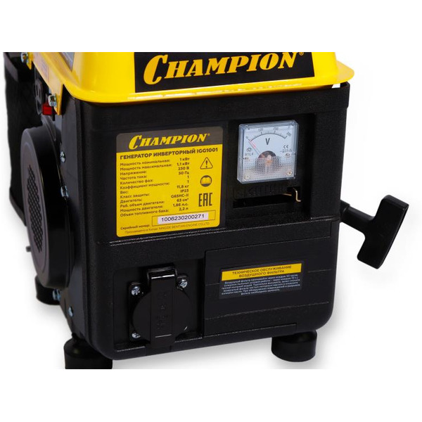 Генератор инверторный бензиновый Champion IGG1001