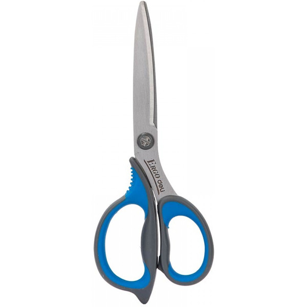 Ножницы 21 см Deli 77760 (серый/синий)