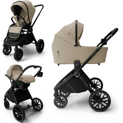 Детская универсальная коляска Bubago Gaudi Classic 3 в 1 BG 212-1 (бежевый)