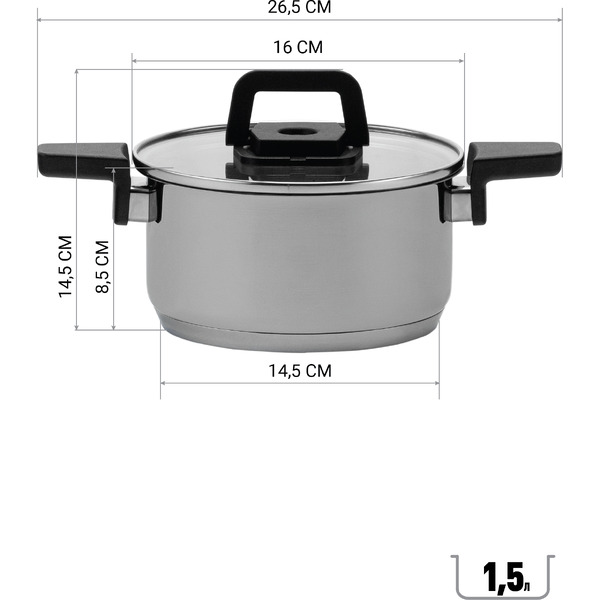 Набор кастрюль Polaris Fold&Keep-6S
