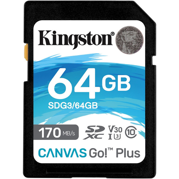 Карта памяти Kingston Canvas Go! Plus SDXC 64GB (SDG3/64GB)