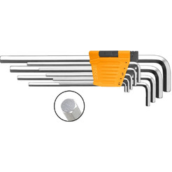 Набор шестигранников HEX Extra Long INGCO HHK11092