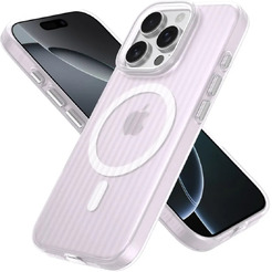 Задняя накладка CASE Translucent Strip Apple iPhone 16 Pro (белый)