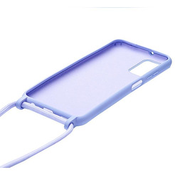 Бампер Bingo Lanyard для Samsung Galaxy A03s (фиолетовый)