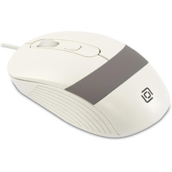 Мышь OKLICK 310M (белый/серый)