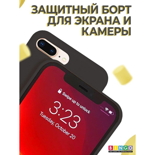 Бампер Bingo Liquid TPU для APPLE iPhone 7/8 Plus Черный