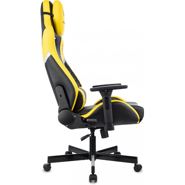 Кресло игровое Бюрократ Knight Thunder 5X (черный/желтый)