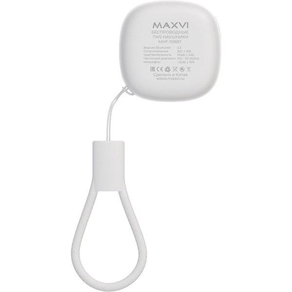 Беспроводные наушники TWS Maxvi MHF-108BT белые