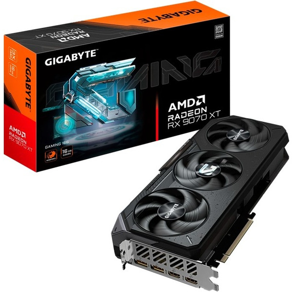 Видеокарта Gigabyte Radeon RX 9070 XT GAMING OC 16G GV-R9070XTGAMING-16GD