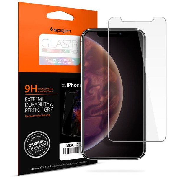 Защитное стекло Spigen Glas.TR Slim для iPhone 11 Pro/XS/X 063GL24514
