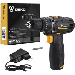 Дрель-шуруповерт Deko GCD12DU (063-4039) с 1-м АКБ