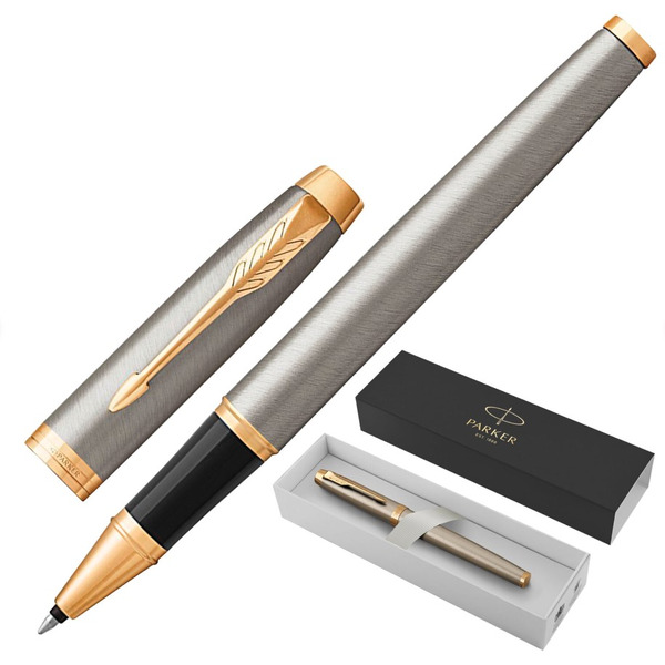 Ручка-роллер "IM Core Brushed Metal GT" PARKER 142541 / 1931663