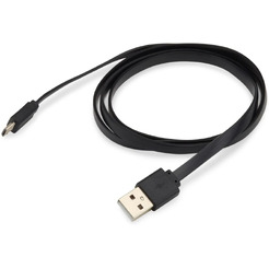 Кабель Buro BHP microUSB 1M Flat (черный)