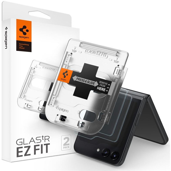 Защитное стекло Spigen Glass TR EZ Fit для Galaxy Z Flip 5 AGL06525 (2шт)