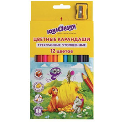 Набор цветных карандашей Юнландия Сказочный мир 181370 (12цв)