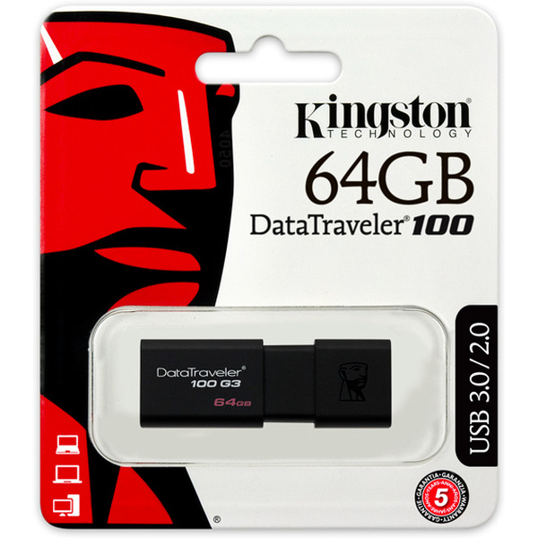 USB Flash KINGSTON DataTraveler 100 G3 64GB (DT100G3/64GB)