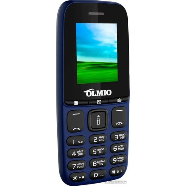 Кнопочный телефон Olmio A15 (синий)