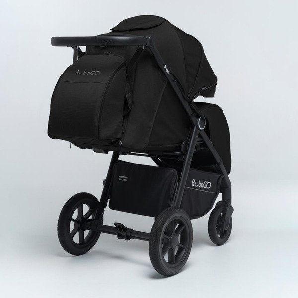 Коляска детская прогулочная BubaGo BASS BG 130-4 (черный)