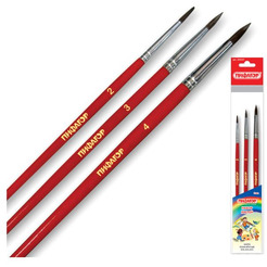 Набор кистей Пифагор Пони 200227 (3шт)