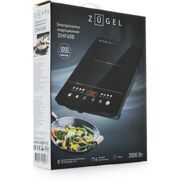 Настольная плита ZUGEL ZIHF60B
